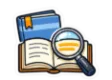 CLEP Analyzing and Interpreting Literature study guide: illustration of a magnifying glass over an open book in front of a study booklet