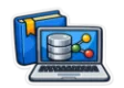 CLEP Information Systems study guide: illustration of a laptop, a database and network nodes in front of a study booklet